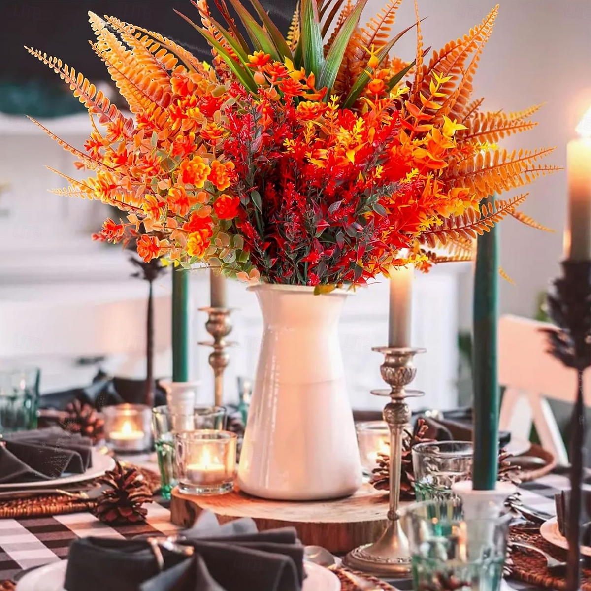 9 Bundles Autumn Decoration Flowers Autumn Flowers Autumn Decoration Indoor Outdoor Autumn Flowers Decoration Autumn Branches