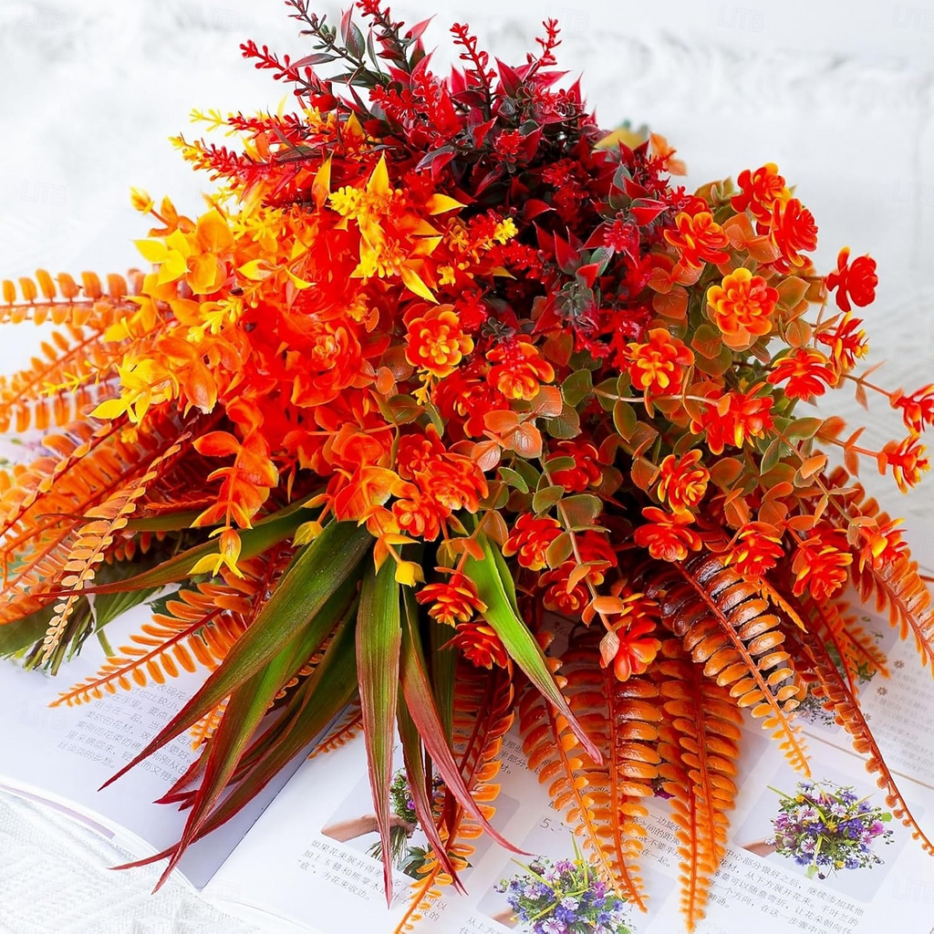 9 Bundles Autumn Decoration Flowers Autumn Flowers Autumn Decoration Indoor Outdoor Autumn Flowers Decoration Autumn Branches