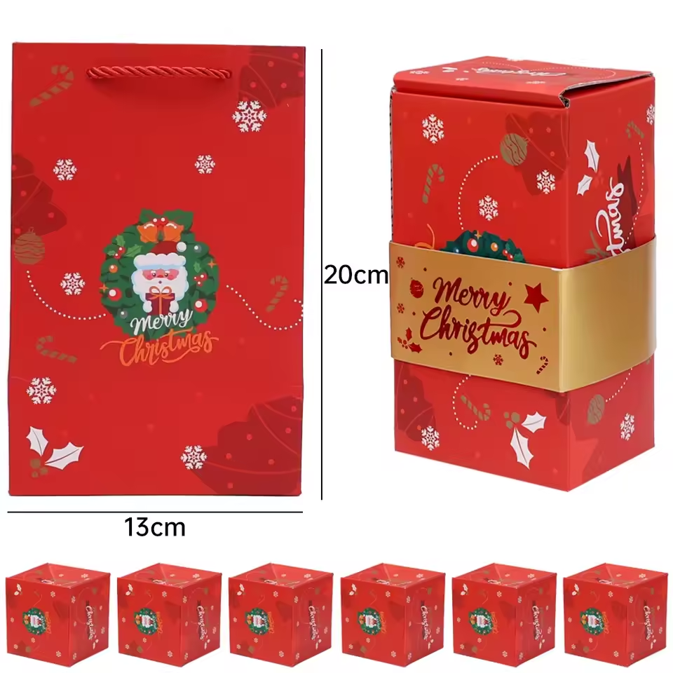 Christmas Gift Box Diy Folding Paper Boxs Money Pop Up Birthday Surprise Bounce Boxs Explosion Red Envelope Gift Box Set