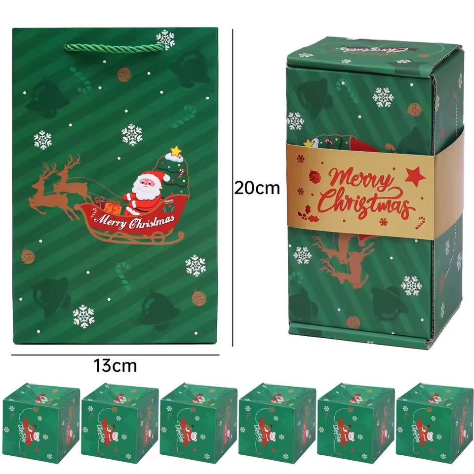 Christmas Gift Box Diy Folding Paper Boxs Money Pop Up Birthday Surprise Bounce Boxs Explosion Red Envelope Gift Box Set