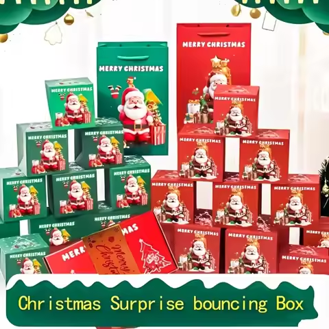Christmas Gift Box Diy Folding Paper Boxs Money Pop Up Birthday Surprise Bounce Boxs Explosion Red Envelope Gift Box Set