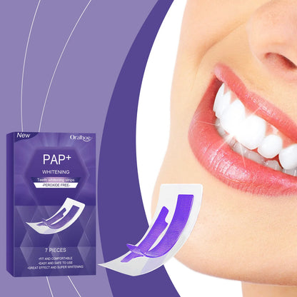 Teeth Whitening Strips — Peroxide-Free, Enamel Safe, 7-Day Bright Smile