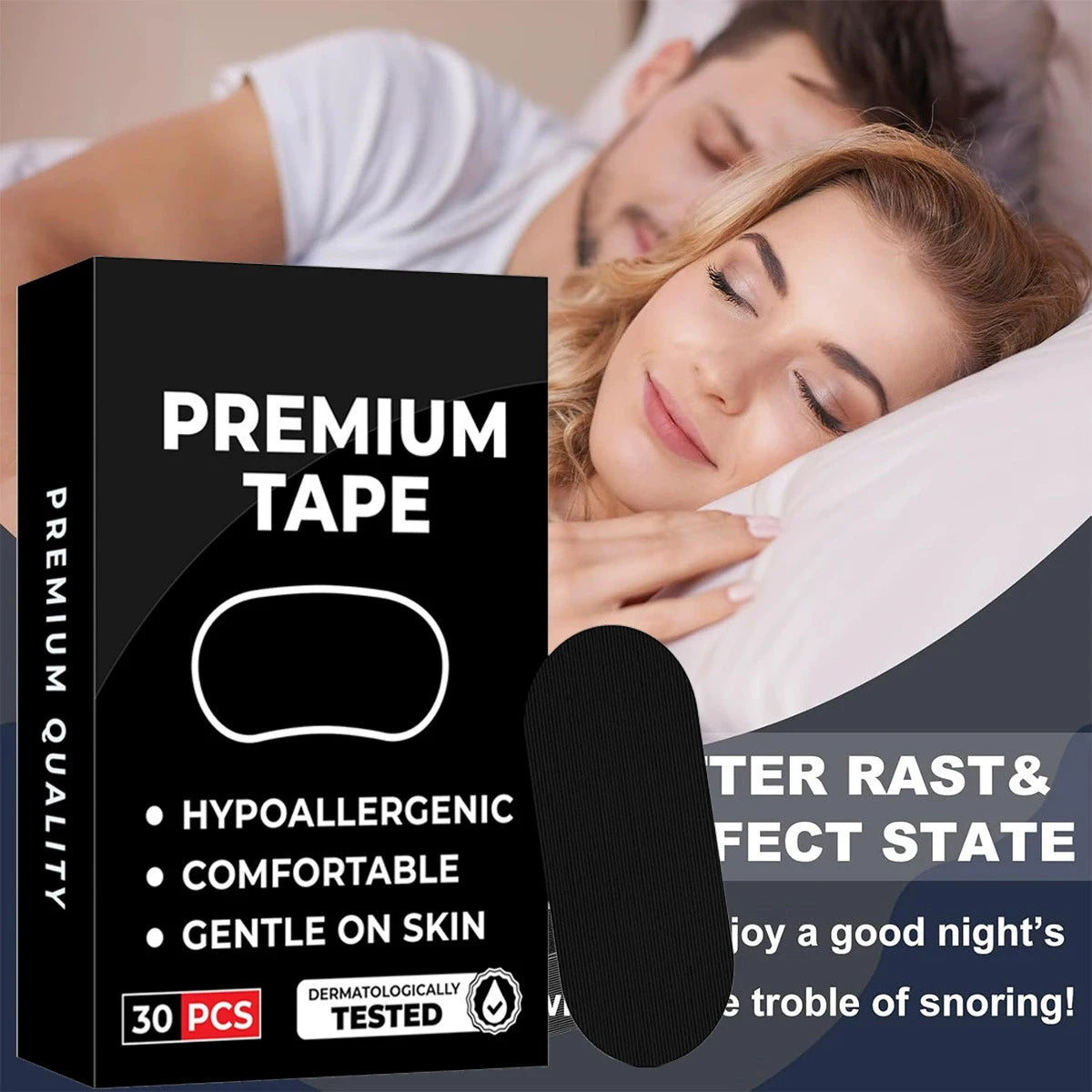Sleep Mouth Tape Clinically Proven Anti-Snoring Solution Medical Grade
